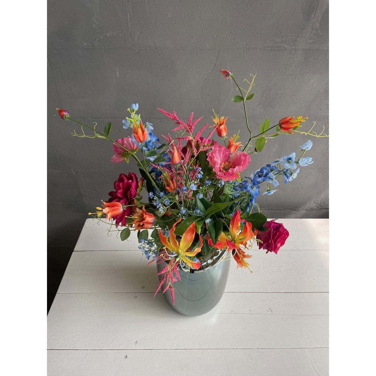 Künstliche Blumen - Blumenstrauß L - Colorful Glam - 80cm