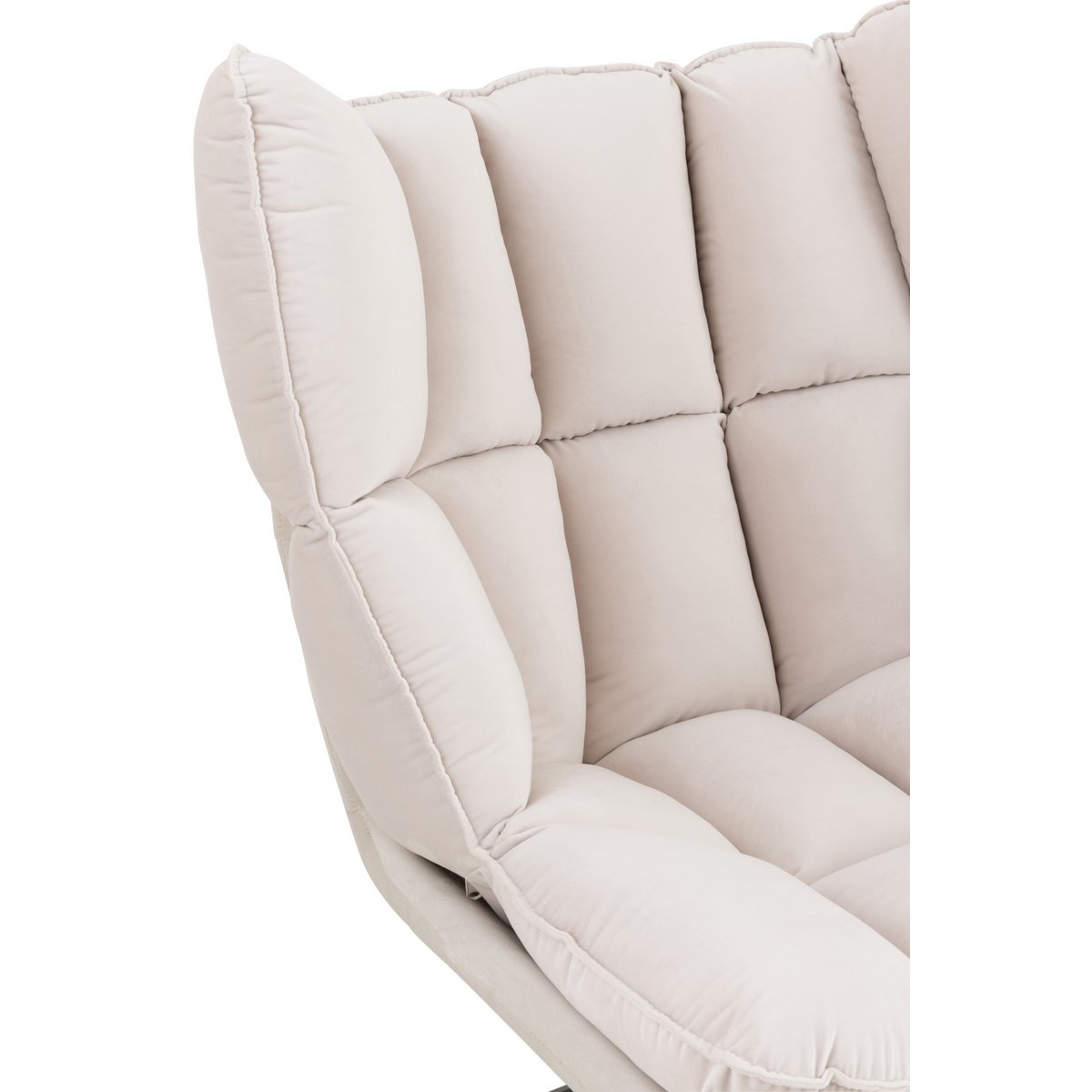 Krzesło J-Line Relax Cushion On Frame - tkanina/metal - beż