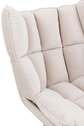 Sedia J-Line Relax Cushion On Frame - tessuto/metallo - beige