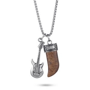 Gitaar & Horn Charm Necklace