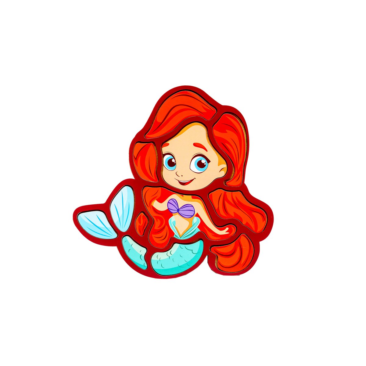 Wooden Mermaid Puzzle for Kids