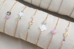 Bracelet Chalcedony - Gold