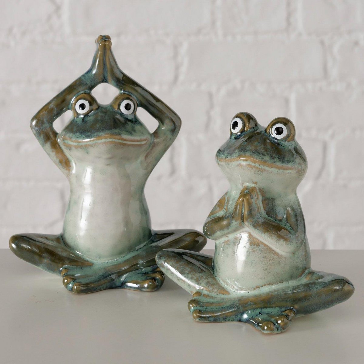 Boltze Home Figurine Steffo grenouille H14cm