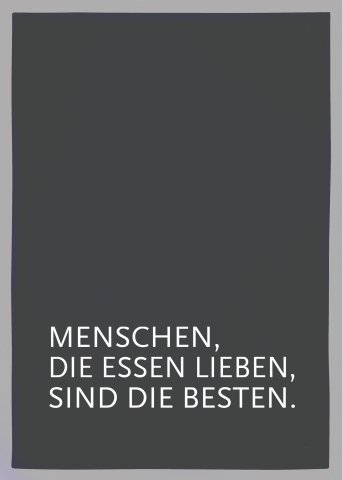 Tea towel gray, PEOPLE WHO LOVE FOOD ARE THE BEST, white