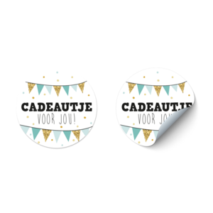 Cadeausticker Cadeautje voor jou! 5 stuks