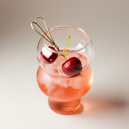 Designerski kubek szklany do napojów gorących i zimnych - Bubble - przezroczysty - 500 ml
