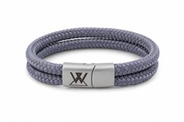 Bransoletka sznurkowa 12mm - kolekcja Caesar | Wydanie srebrne