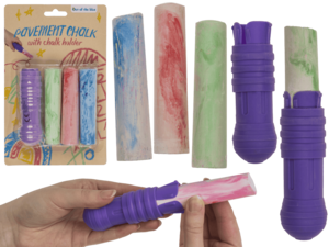 Pavement chalk, marble colours,