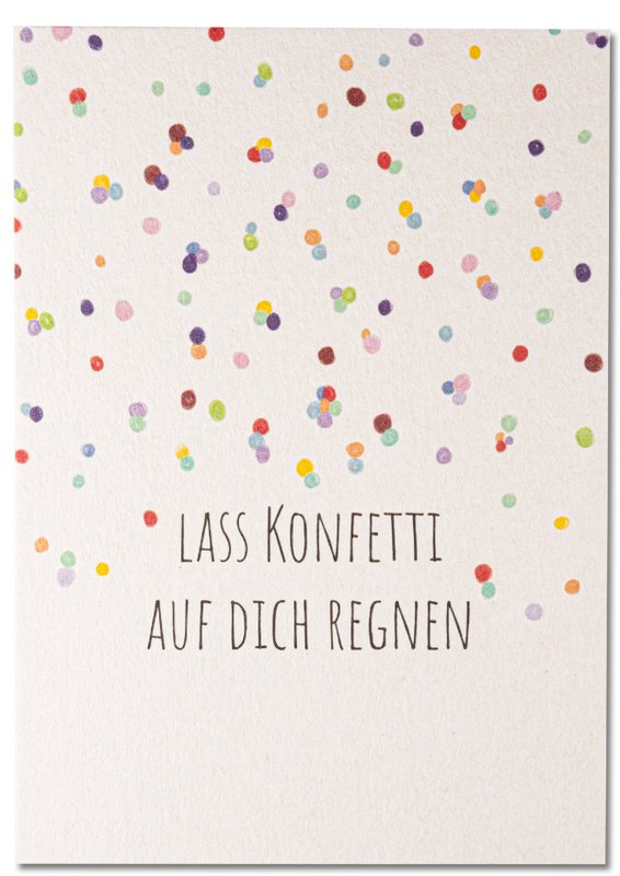 Pluie de confettis