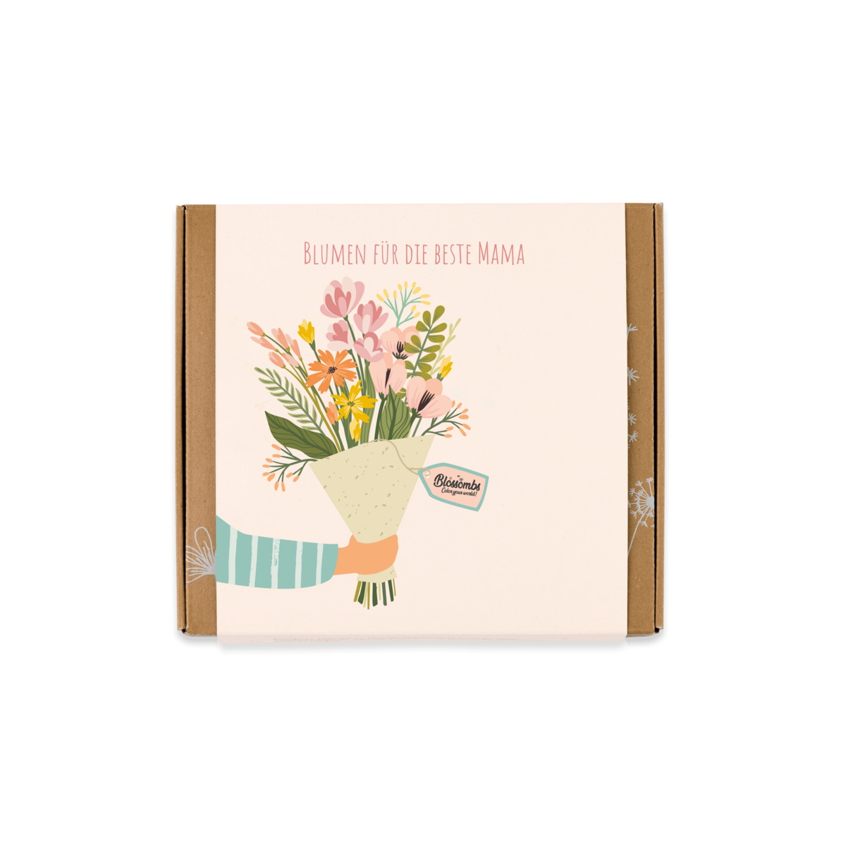 Geschenkbox Mittel - Mama - Strauß