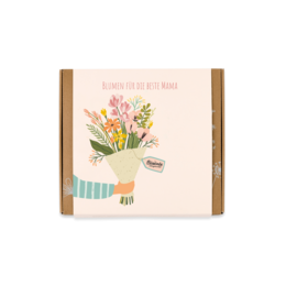 Geschenkbox Mittel - Mama - Strauß