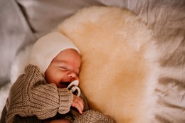 Sheepskin medicinally tanned for baby and child - M