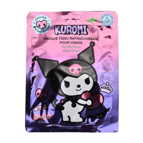 HK Kuromi Sheet Mask Cooling – Verfrissend sheetmasker