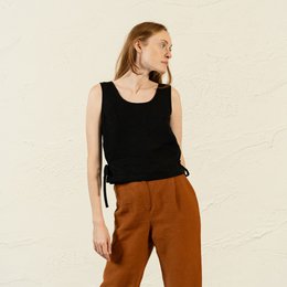 Crop Top con Nastri Laterali Audrey