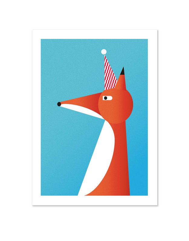 PARTY FOX | FSC® postcards | Dutch Design