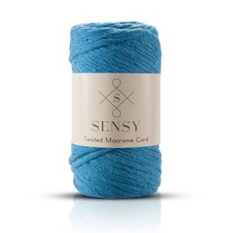 Sensy Premium 3 mm - cordoncino macramè a filo singolo in cotone riciclato al 100%.