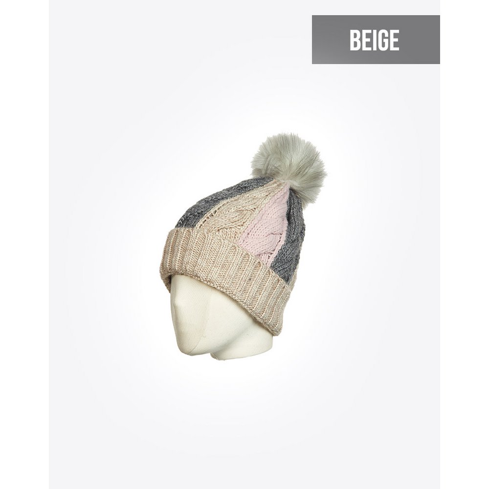 Bonnet Femme avec Pompon : HERCAN