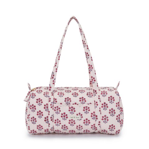 Wochenendtasche aus Bio-Baumwolle - Rosa Blume