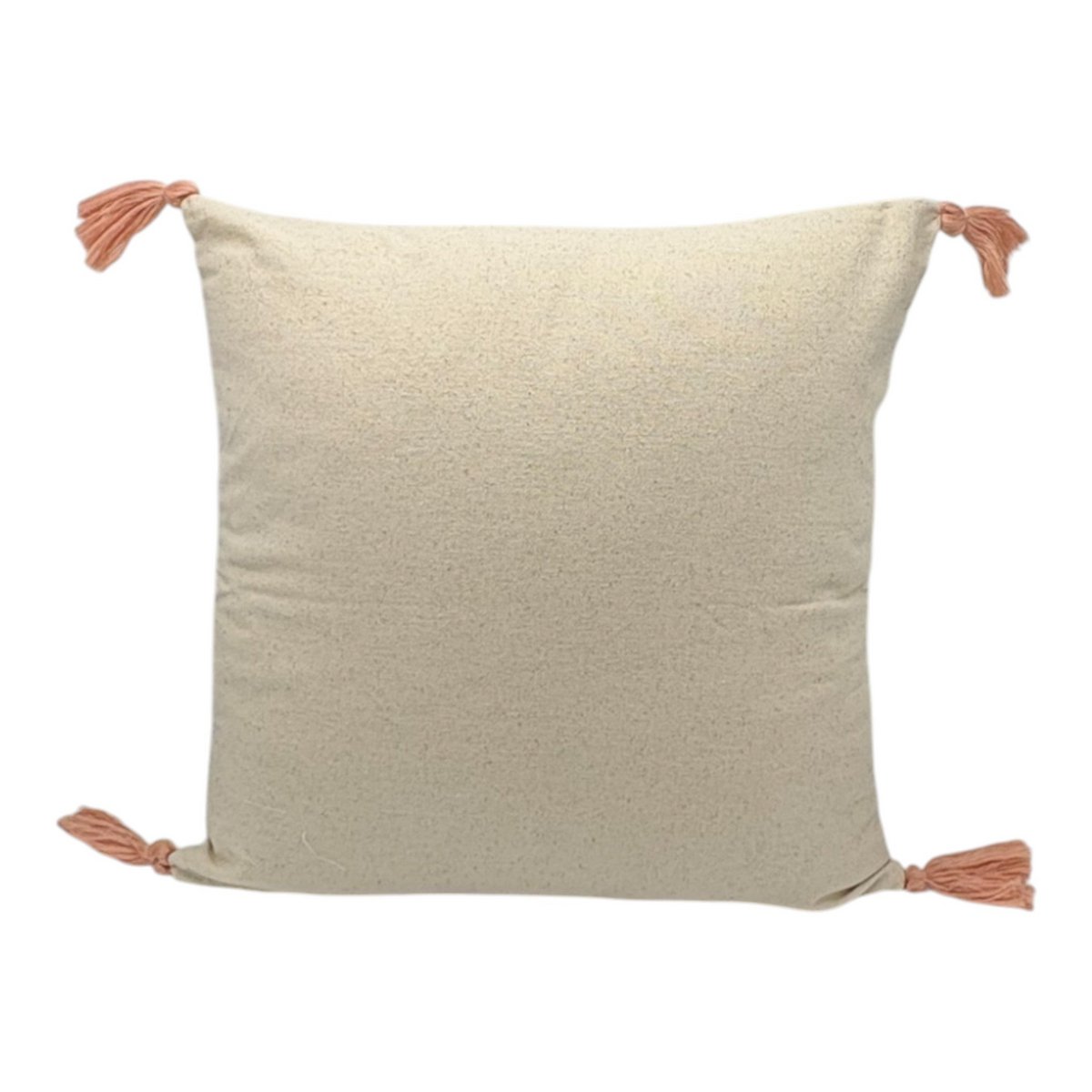 Decorative pillow with punch embroidery - kids - elephant pink - 43 x 43cm