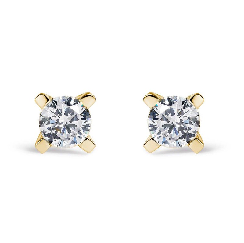 Earrings 4 Strong Diamond Pins 0.50 Cts HSI2