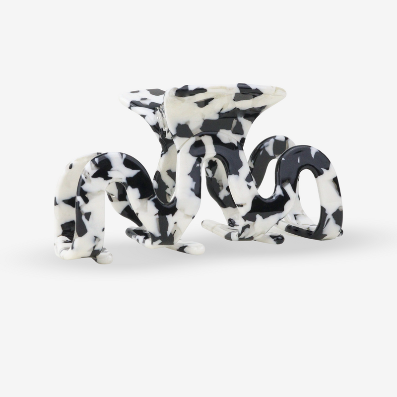 Hårklemme - Grand Wave Black Marble