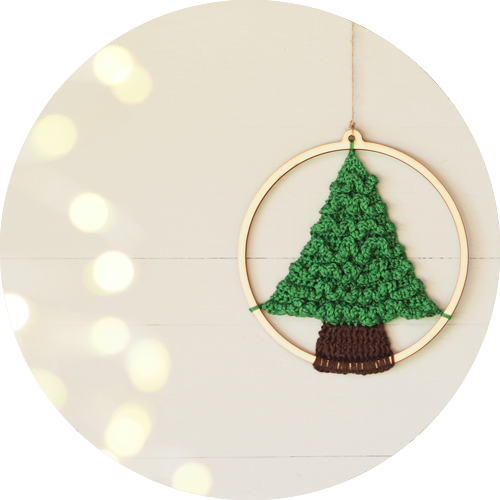 Christmas holiday tip! - DIY Crochet kit Christmas tree in wooden ball