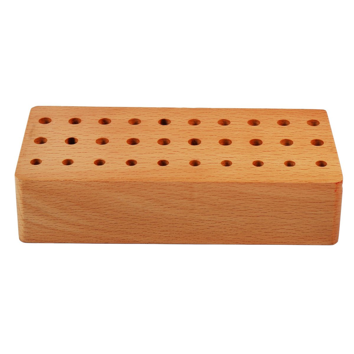 Schraubendreherhalter aus Holz, 6,5 x 15 x 4 cm, 30 Löchern