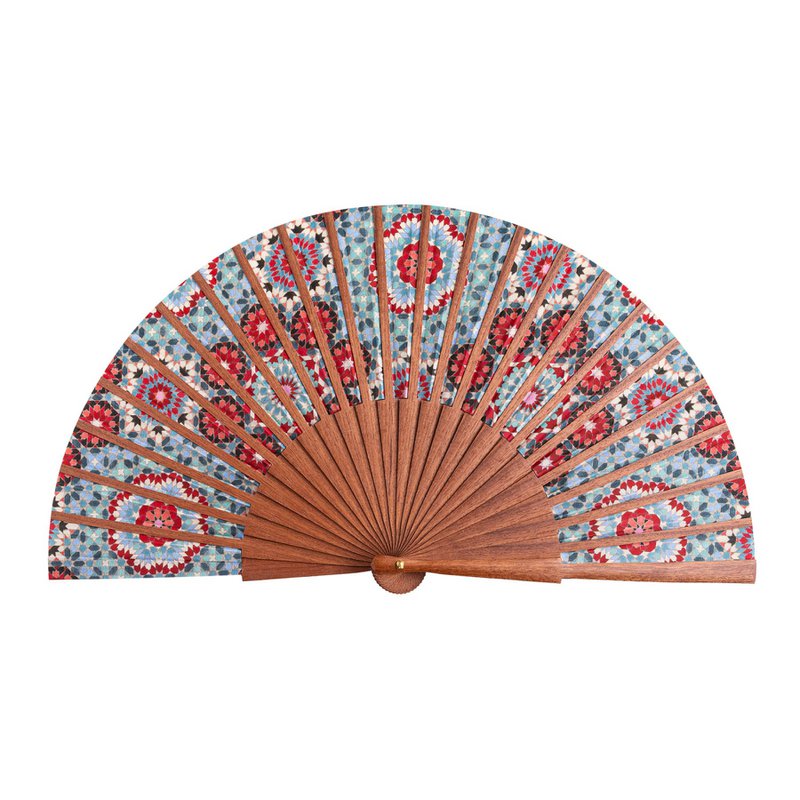 Folding Silk Fan Baraka V1