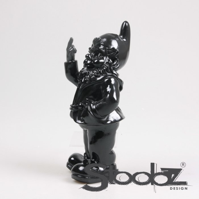 Stoobz Design Gnomo F*ck You Negro | 16x12x32cm