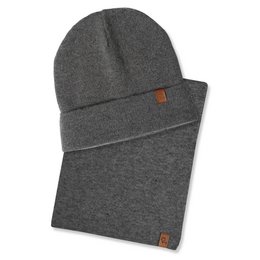 2-teiliges Set aus Strickmütze und Schal für Kinder