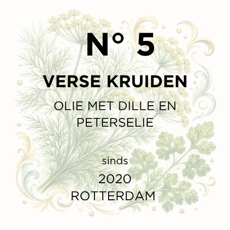 N° 5, olie met verse kruiden Dille en Peterselie