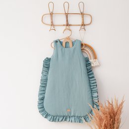 zomerlinnen babyslaapzak met ruches, babyslaapzak met ruches 1 TOG, 1,5 TOG, 2,5 TOG