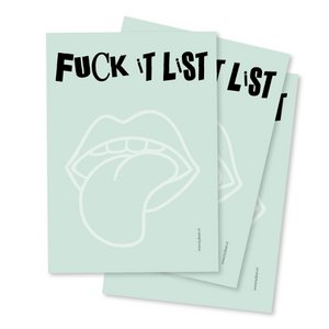 Notitieblokje A6 Fuck it List