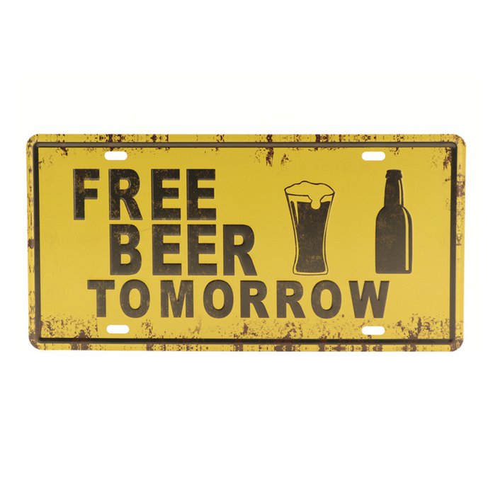Freibier Retro Wandbord 15x30