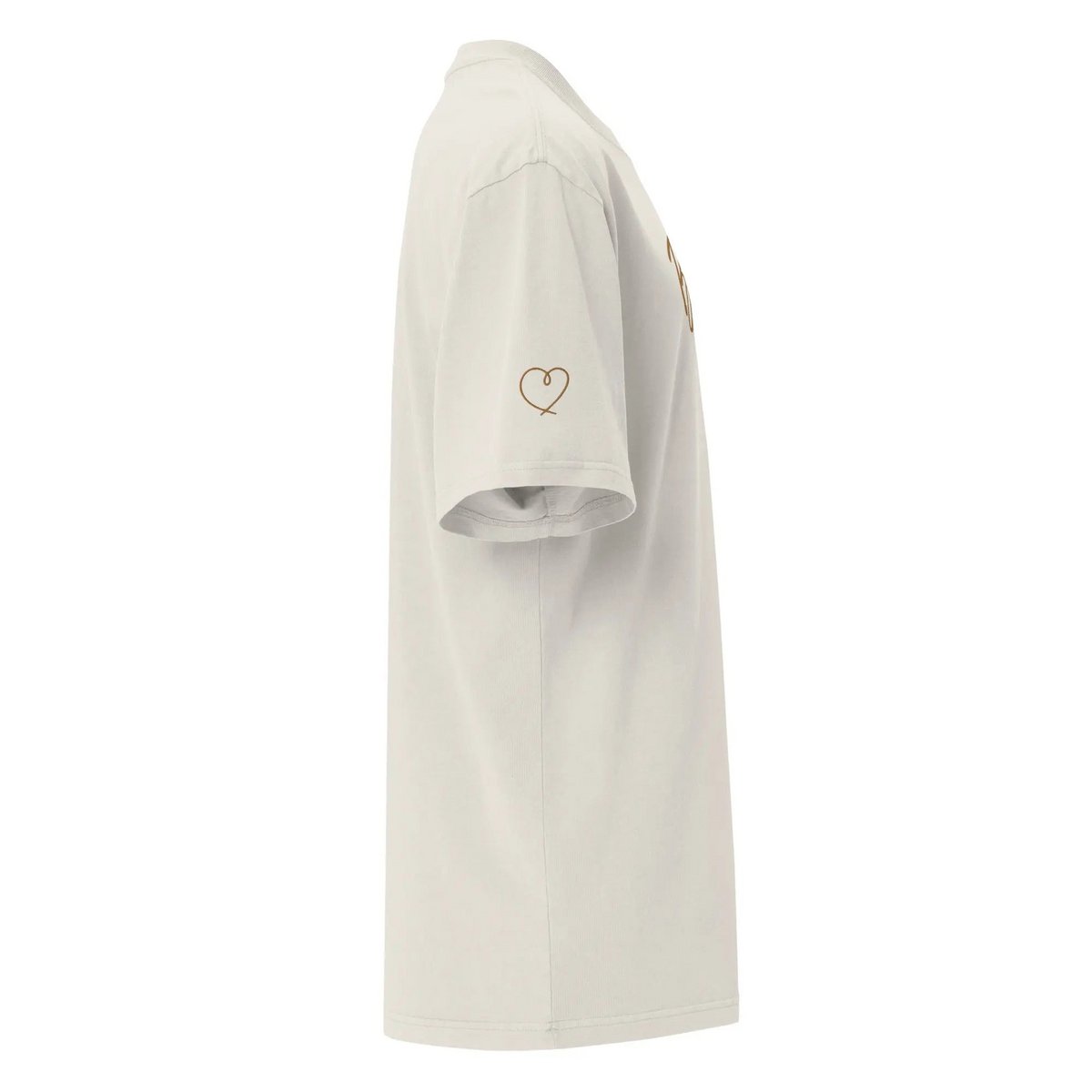 Boldly You Oversized falmet t-shirt med gammelt guldbroderi