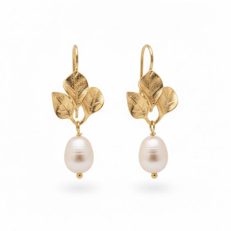 DAISY – Orecchini con Perle di Fiume Placcati Oro 18k