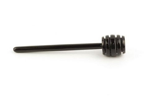 Honey stick in plain black horn