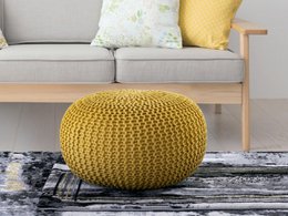 Pouf outdoor ø55cm Sitzpouf Terrasse Pool Garten