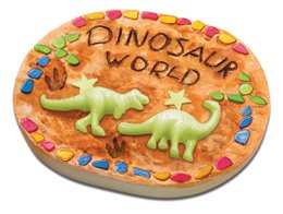 Gießen und Bemalen von Dino-Stein