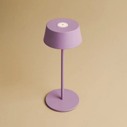 Lámpara de mesa recargable Hugo Violet Lila