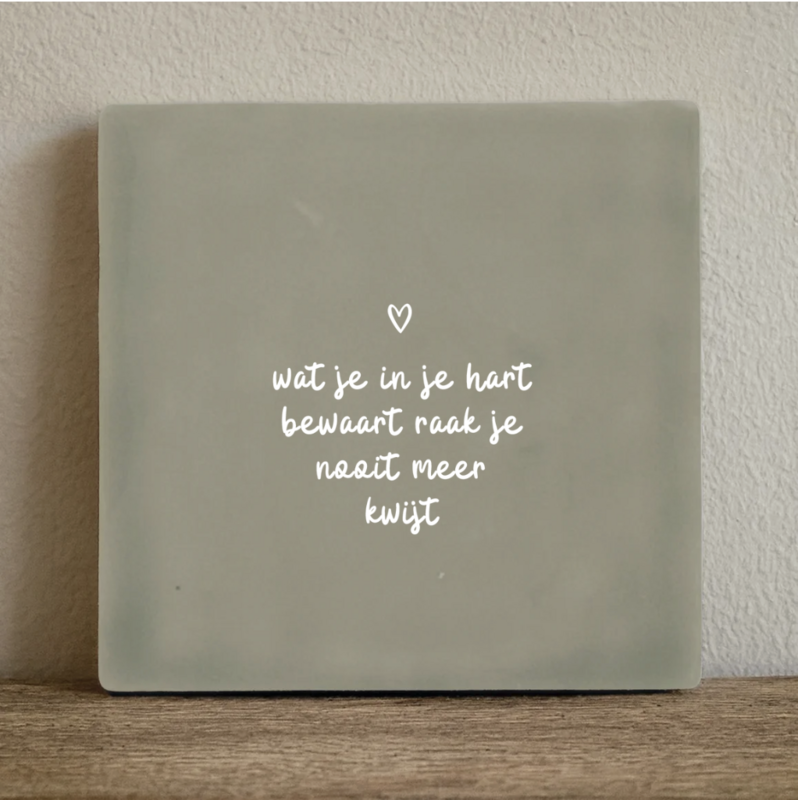 Piastrelle che tieni nel tuo cuore - 10x10 cm
