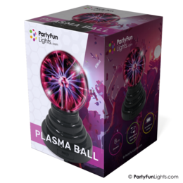 PartyFunLights - Mini bola de plasma de 3,5" - USB - Batería