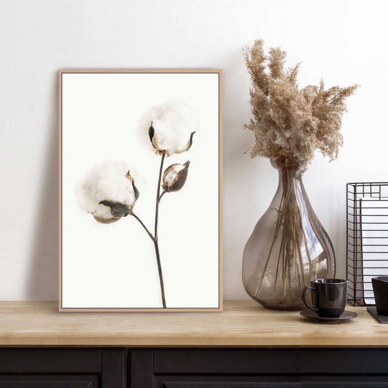 Painting Slim Frame Cotton Branch 30x20