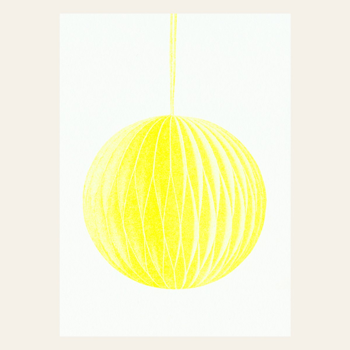 Risography Postcard - Jewelry Yellow - Din A6