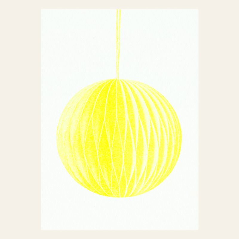 Risography Postcard - Jewelry Yellow - Din A6