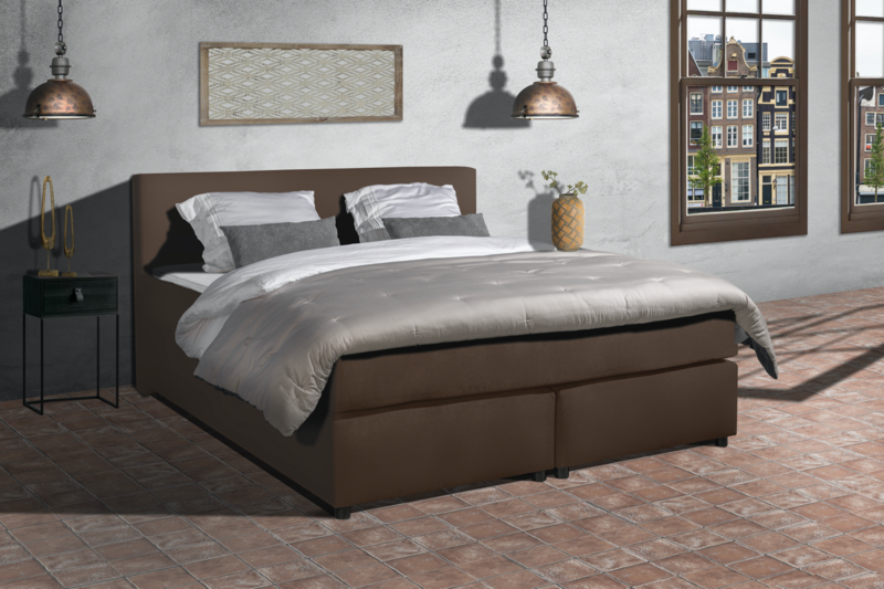 Mörgenn Boxspring Parga Leather Look - Complete set