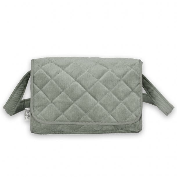 Poppen Verzorgingstas corduroy mint