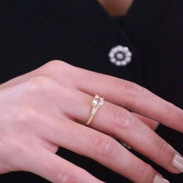 Anello Elise - Oro e cristallo