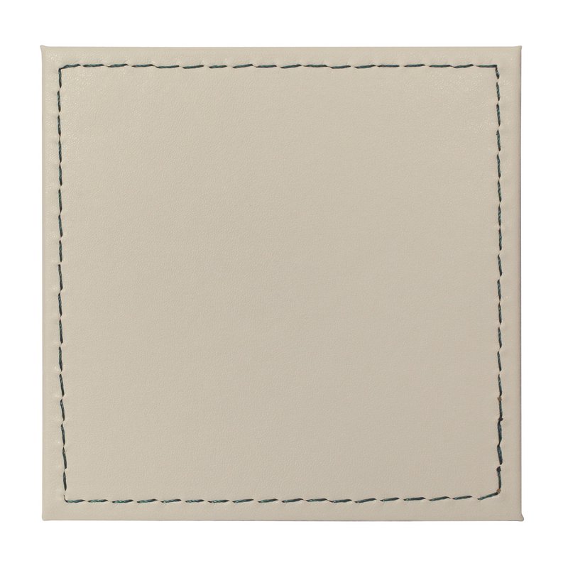 Coasters DUO, set of 4, olive/ivory