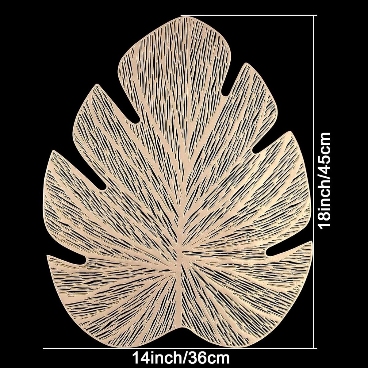 Manteles individuales | Mesa Hoja De PVC Resistente Al Calor Antideslizante | 45x36cm